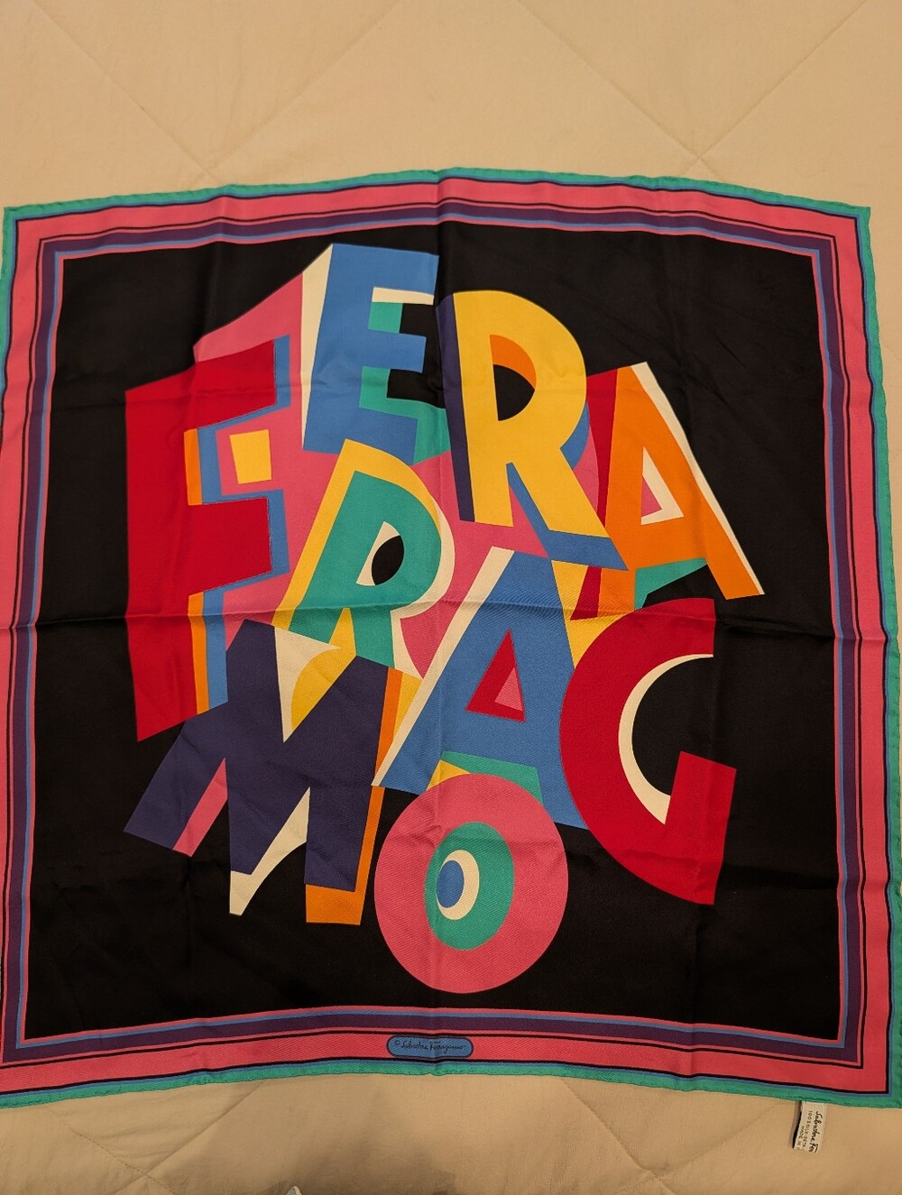 FERRAGAMO Print Silk Scarf